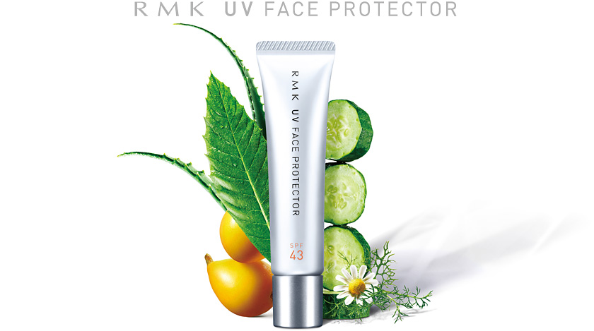 3月18日（金）新発売 RMK UVフェイスプロテクター　SPF 43　PA＋＋＋ 35g　2,940円　（本体価格　2,940円）3月18日（金）新発売 RMK UVフェイスプロテクター　SPF 43　PA＋＋＋ 35g　2,940円　（本体価格　2,940円）